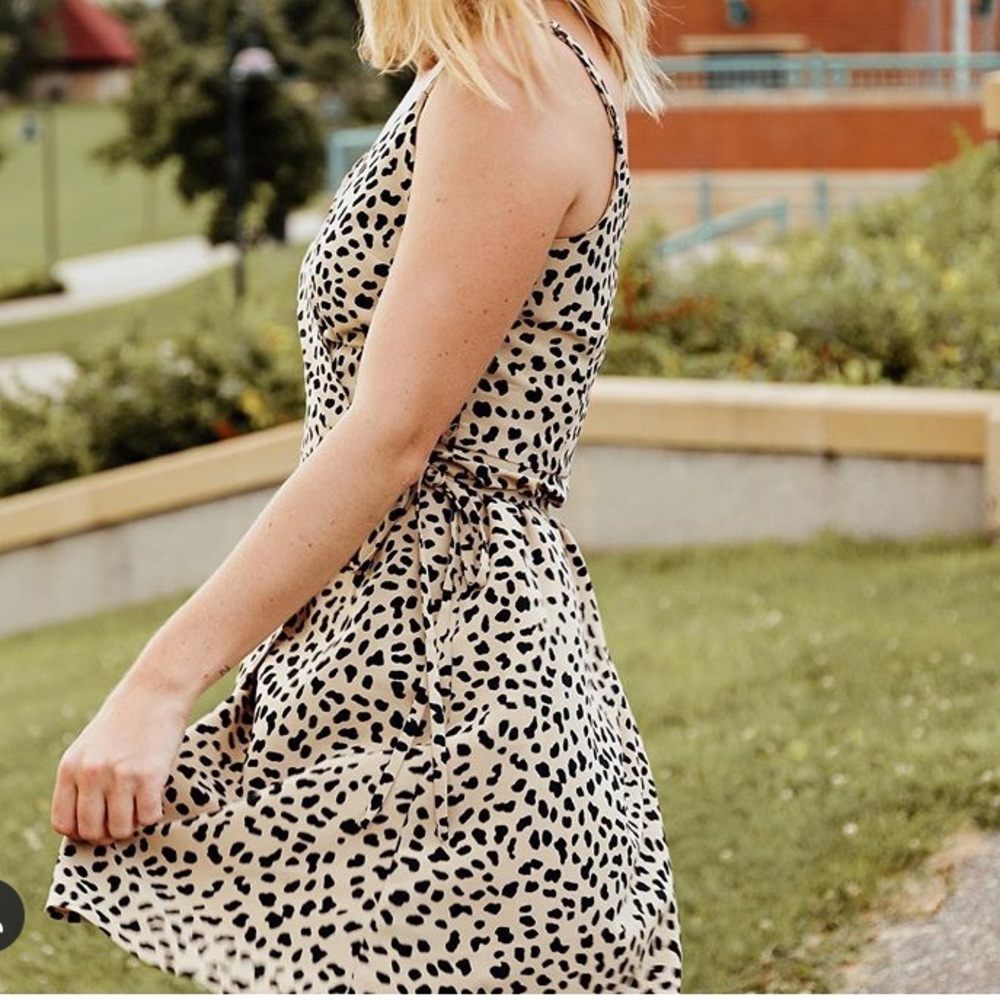 Sanctuary cheetah print wrap dress